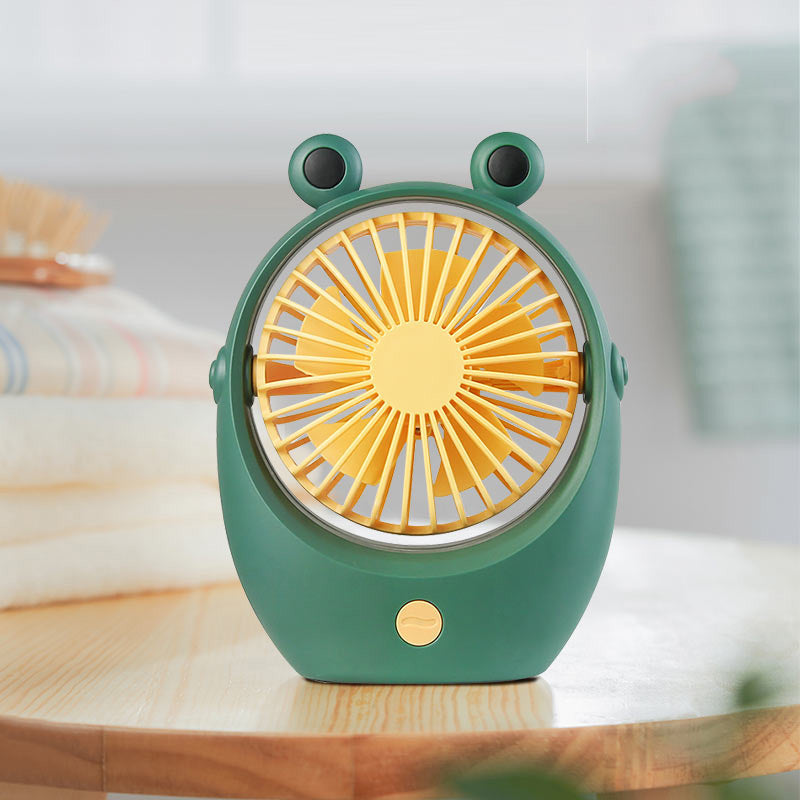 Ventilateur Grenouille & Faon — Mini Ventilo à Poser