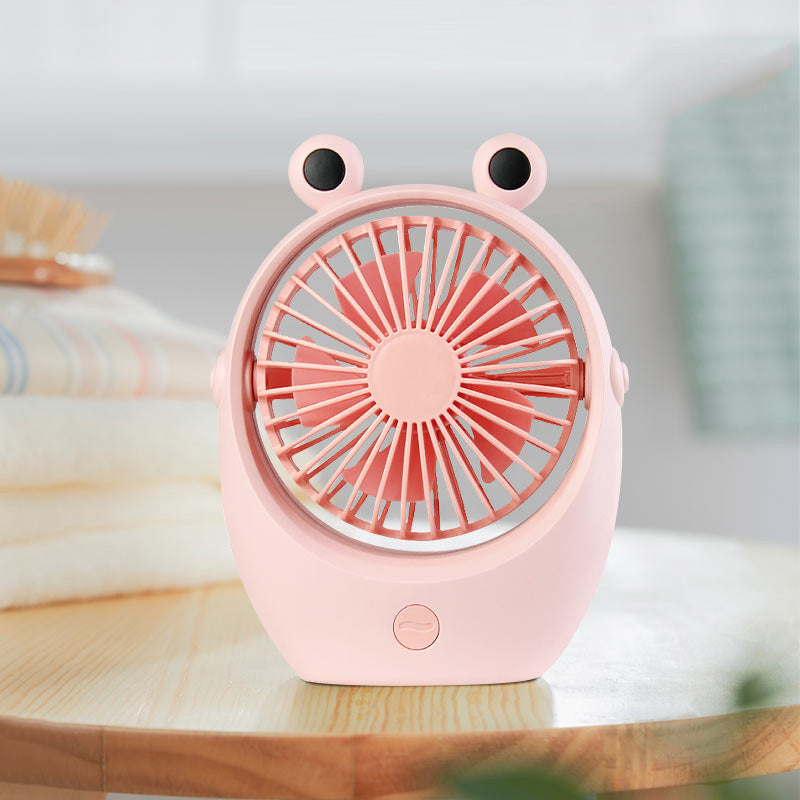 Ventilador Rana y Cervatillo — Mini Ventilador de Mesa
