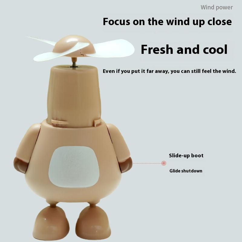 Ventilador Capybara — Mini Ventilador de Bolsillo con Hélice